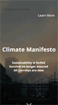 Mobile Screenshot of climatemanifesto.com